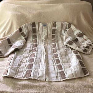 Open Jacket Ivory/Tan